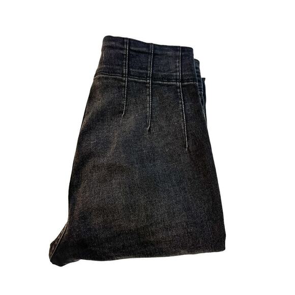 We the Free Flare Wide Leg Black Denim Jeans Size 28 - Picture 1 of 9